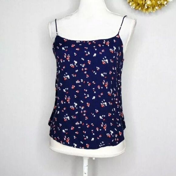 REFORMATION Floral Spaghetti Strap Tank Cami - Picture 1 of 7